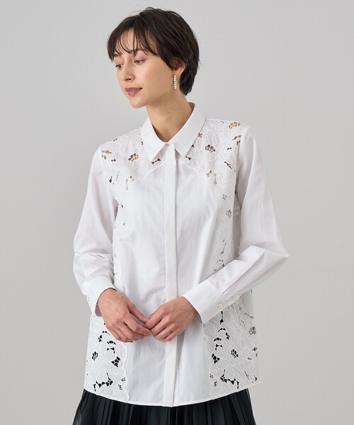 ANAYI（アナイ） ブラウス シャツ ブロード刺繍シャツ レディース