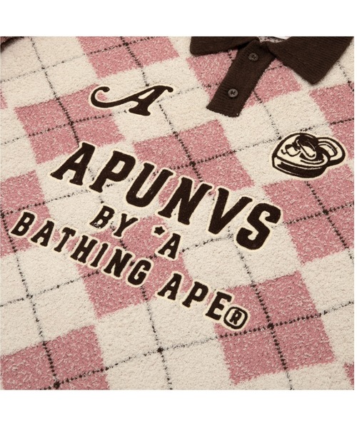 ニット セーター AAPE SHORT SLEEVE KNIT レディース AAPE BY A BATHING APE ニット セーター SHORT SLEEVE KNIT