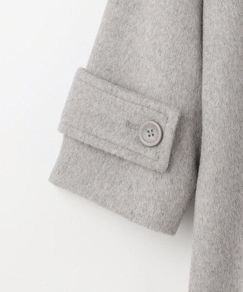 新品　フェルゥ　ウールコート　2サイズ フェルゥ Feroux ウール混 Aラインコート （ライトグレー系