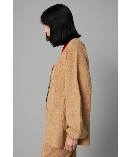 HeRIN.CYE カーディガン Nep knit cardigan ネップニット