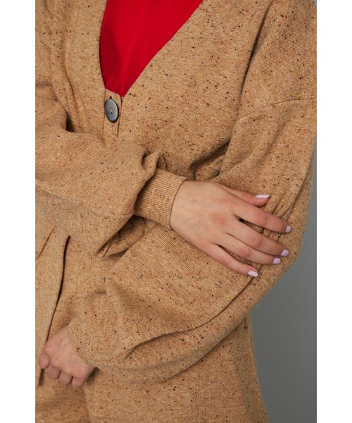 HeRIN.CYE カーディガン Nep knit cardigan ネップニットカーディガン