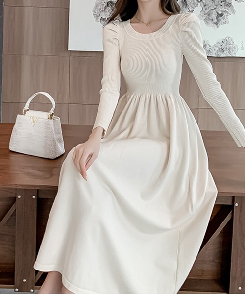 ワンピース パワショルニットロングワンピース : ZOZOTOWN Yahoo!店