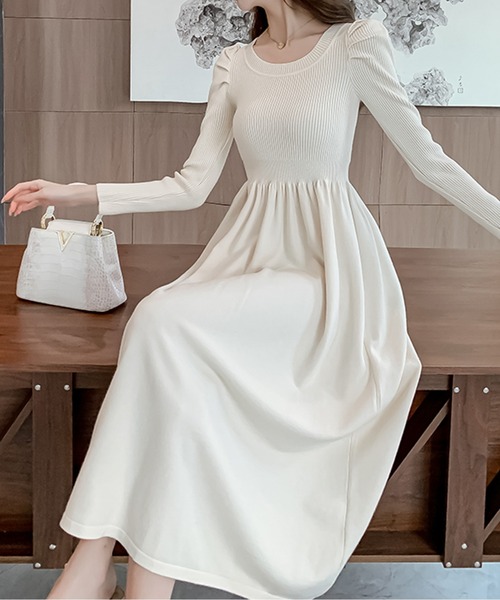 ワンピース パワショルニットロングワンピース : ZOZOTOWN Yahoo!店