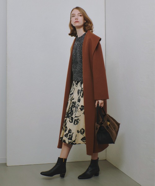allureville スカート モノフロッキータックフレアスカート レディース 