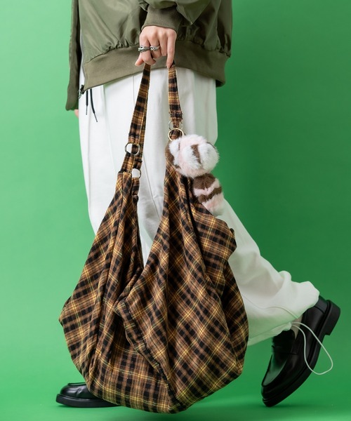 ショルダーバッグ バッグ an meets zakka チェック柄ネル3WAYバッグ
