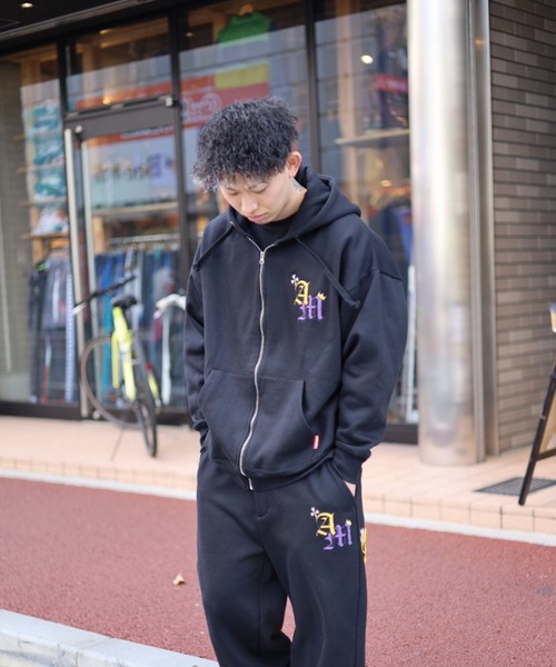 ATMARK パーカー 「3サイズ展開 / UNISEX 」ATMARKサガラ刺繍ジップ