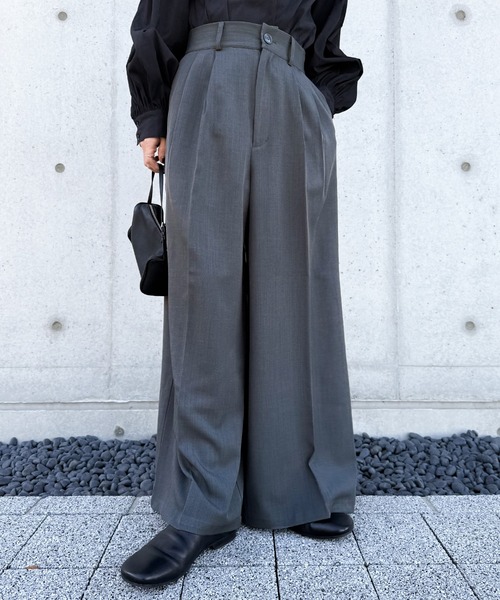 【③】セット購入でお願いします ワイドパンツ スラックス パンツ センタープレスタックワイド