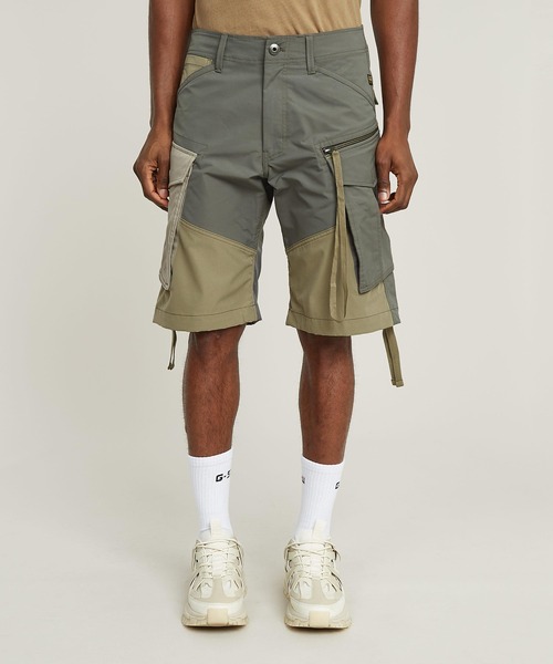 G-Star ROVIC-R ショートパンツ ROVIC RELAXED SHORT/ジップディテールリラックスカーゴショート