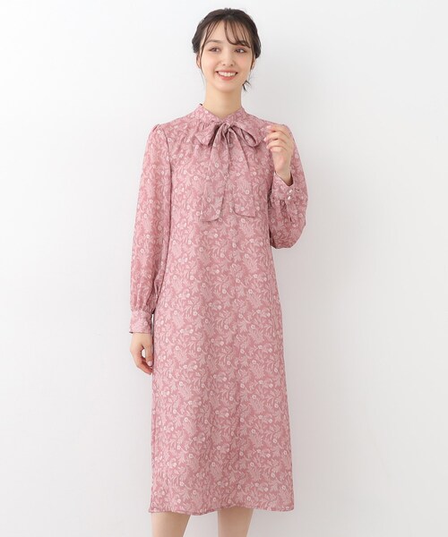 ローラ アシュレイ（LAURA ASHLEY）/【WEB限定／M−LL3サイズ】スワフィールド柄　ワンピース LAURA ASHLEY（ローラアシュレイ） ワンピース 「WEB限定／M-LL3サイズ