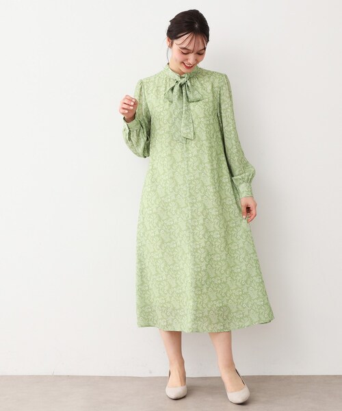 ローラ アシュレイ（LAURA ASHLEY）/【WEB限定／M−LL3サイズ】スワフィールド柄　ワンピース LAURA ASHLEY（ローラアシュレイ） ワンピース 「WEB限定／M-LL3サイズ