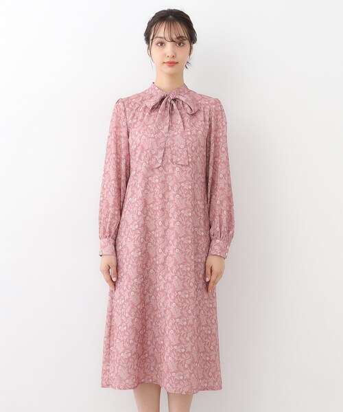希少13✨美品　ローラアシュレイ　シフォンフラワーロングフレアワンピース LAURA ASHLEY（ローラアシュレイ） ワンピース 「WEB限定／M-LL3サイズ