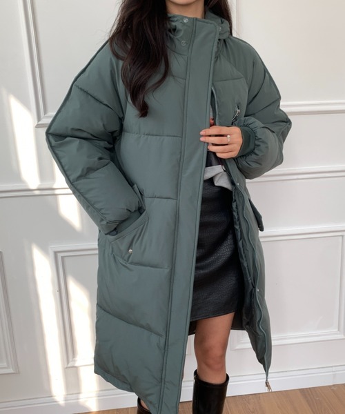 「ECLIN」 コート FREE グリーン レディース_画像4