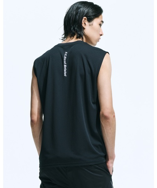 FC.Real Bristolメッシュ&ポリエステルタンクトップ ２枚セット黒 F.C.Real Bristol（エフシーレアルブリストル） タンクトップ POLARTEC