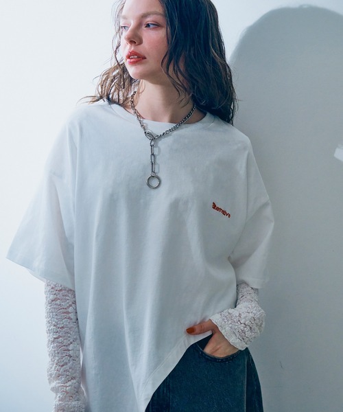 tシャツ M2374 カッティングＢＩＧ　Ｔ レディース