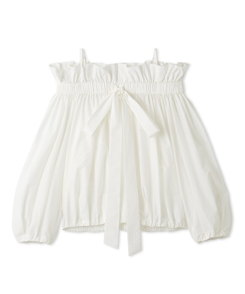 ブラウス シャツ オフショルパフスリーブブラウス レディース Sawa a la mode レディース トップス ブラウス シャツ 黒