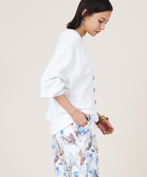 カーディガン 「marmors」smooth v/neck cardigan レディース marmors カーディガン 「marmors」smooth v/neck cardigan
