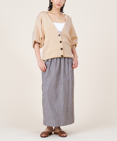 カーディガン 「marmors」smooth v/neck cardigan レディース marmors カーディガン 「marmors」smooth v/neck cardigan