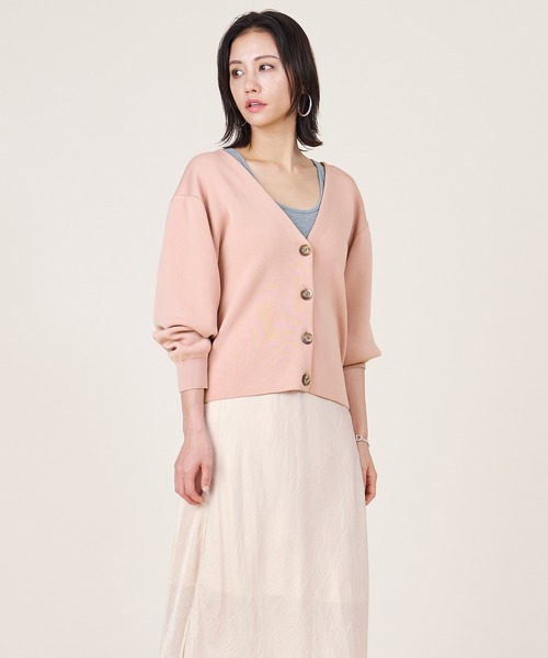 カーディガン 「marmors」smooth v/neck cardigan レディース marmors カーディガン 「marmors」smooth v/neck cardigan