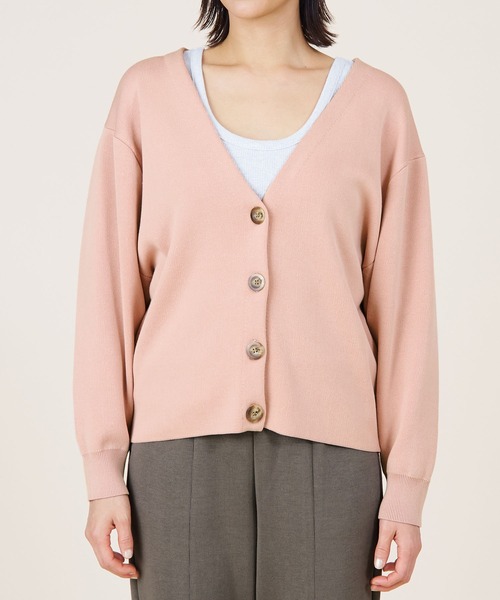 カーディガン 「marmors」smooth v/neck cardigan レディース marmors カーディガン 「marmors」smooth v/neck cardigan