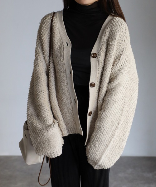 sakishimatokyo ニットカーディガン FREE アイボリー レディース
