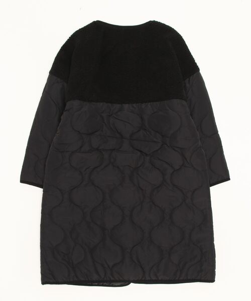 「Per sist ence」 ノーカラーコート FREE ブラック レディース_画像2