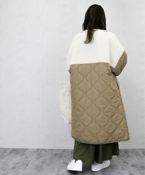 「Per sist ence」 ノーカラーコート FREE ブラック レディース_画像6