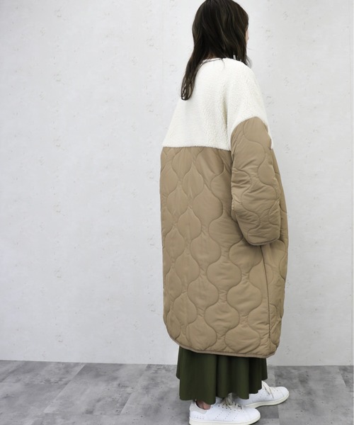 「Per sist ence」 ノーカラーコート FREE ブラック レディース_画像7