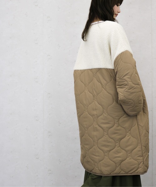 「Per sist ence」 ノーカラーコート FREE ブラック レディース_画像8