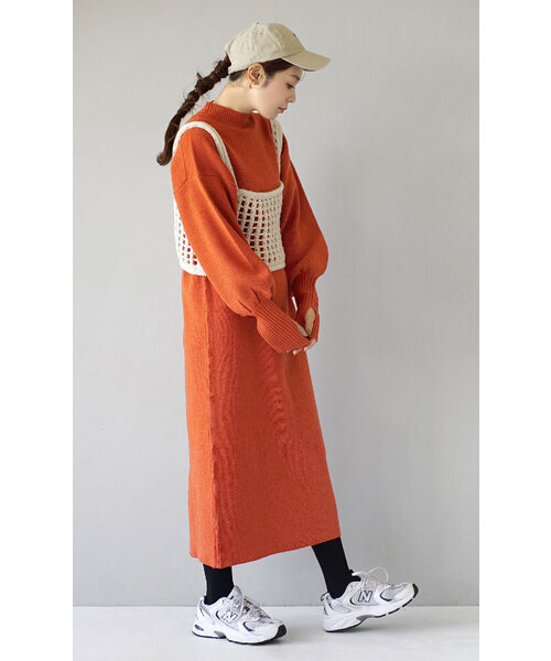 「zootie」 ニットワンピース - グレー レディース_画像6