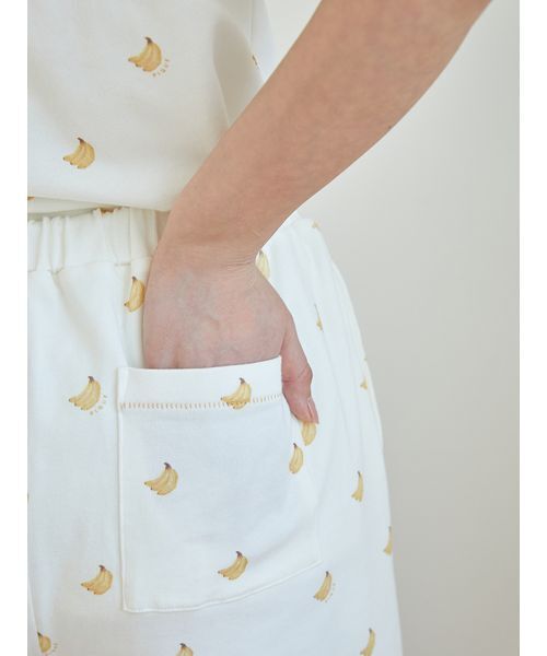gelato pique パジャマ ルームウェア バナナ柄ショートパンツ
