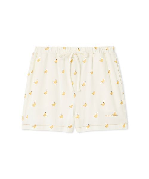 GELATO PIQUE バナナ柄 ルームウェア gelato pique パジャマ ルームウェア バナナ柄ショートパンツ