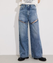 SLY スライ J/W HOLE TUCK PT デニムパンツ SLY ジーンズ デニム デニムパンツ J/W HOLE TUCK PT ジャスト