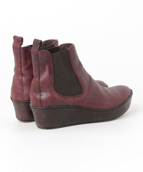 「SAYA」 ショートブーツ - レッド レディース_画像2