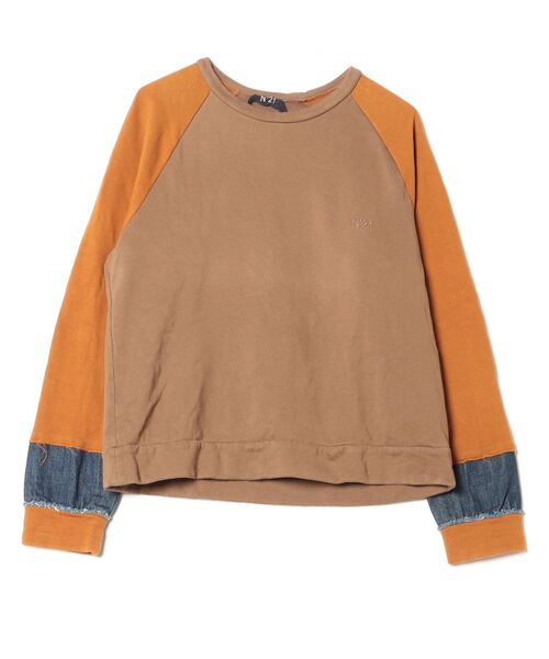 その他 N21 numero ventuno CREW NECK SWEATSHIRT (E011_4012S1Y1) N° 21 - Black Unisex Sweatshirt With White N21 Logo