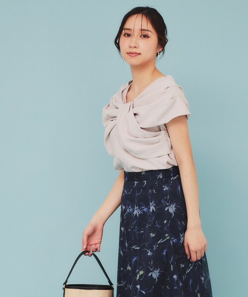 ブラウス シャツ ビッグリボンブラウス レディース axes femme POETIQUE ブラウス シャツ ビッグリボンブラウス