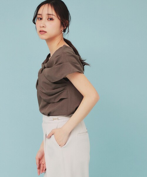 ブラウス シャツ ビッグリボンブラウス レディース axes femme POETIQUE ブラウス シャツ ビッグリボンブラウス
