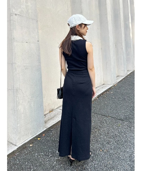 【新品未使用】SNIDEL ポロカットセット　トップス&スカート WEB限定カラーあり】ポロカットセット（セットアップ）｜SNIDEL