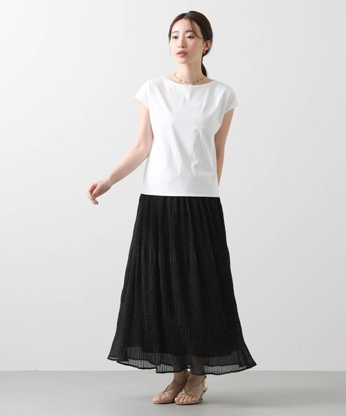tシャツ タフタスリーブコンビカットソー レディース MARIED'OR tシャツ スムースFダブルフレンチカットソー