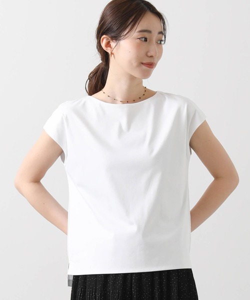 tシャツ タフタスリーブコンビカットソー レディース MARIED'OR tシャツ スムースFダブルフレンチカットソー