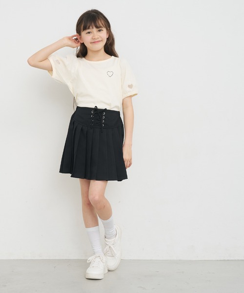 coca（コカ） スカート ＼再入荷／ キッズ レースアッププリーツ