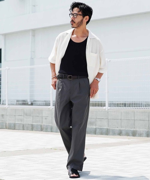JIGGYS SHOP（ジギーズショップ） スラックス ストレッチ 2タック