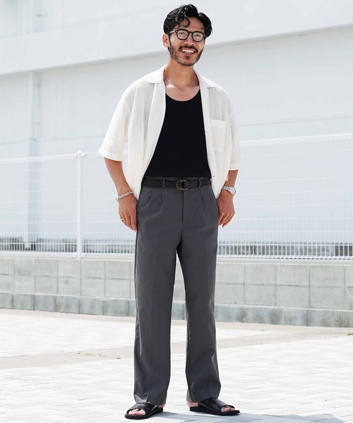 JIGGYS SHOP（ジギーズショップ） スラックス ストレッチ 2タック