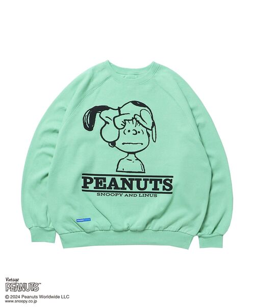 海外限定スパイク販売 SEQUENZE 「SEQUENZ」 PEANUTS スウェットカットソー「Vintage トップス