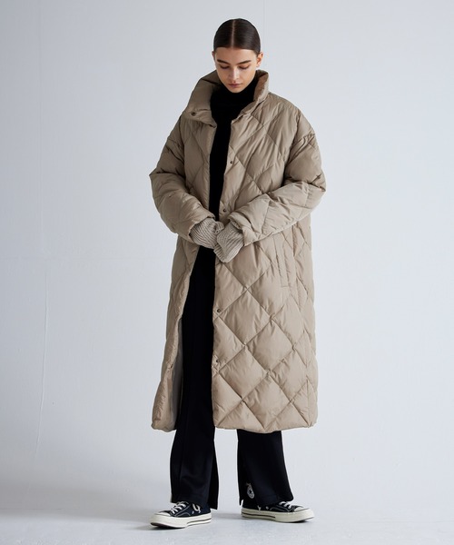 「NOISE MAKER」 ダウンコート 36 ターコイズブルー レディース_画像3