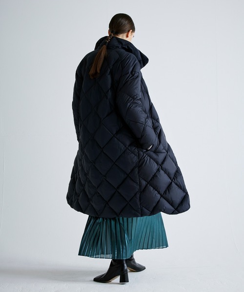 「NOISE MAKER」 ダウンコート 36 ターコイズブルー レディース_画像9