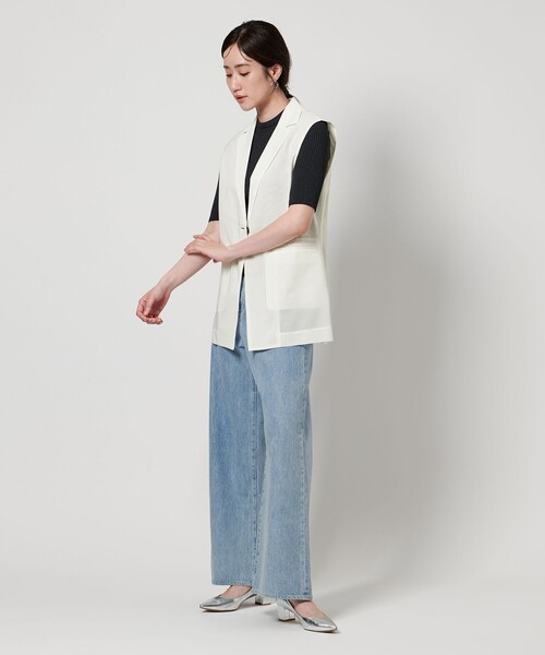 UNITED ARROWS ベスト ジレ シアー ミドル レディース