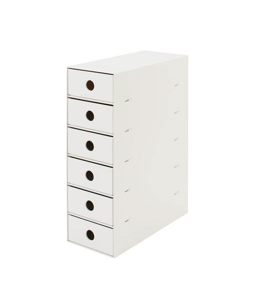 無印良品（MUJI） 収納 再生ポリプロピレン入り小物収納ボックス6段