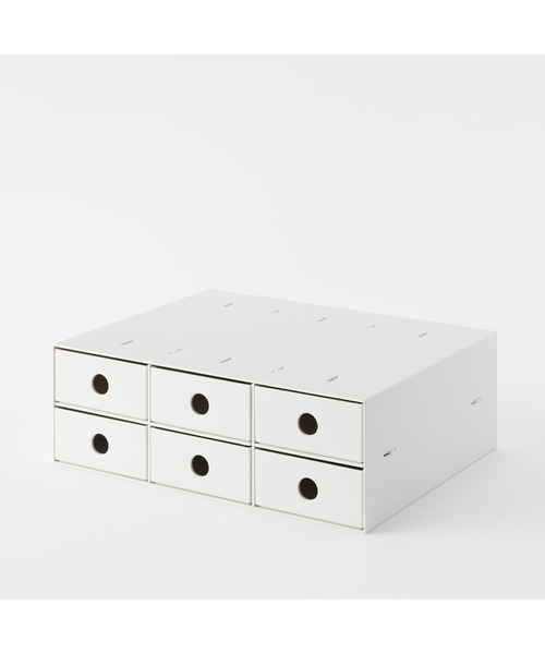 無印良品（MUJI） 収納 再生ポリプロピレン入り小物収納ボックス6段