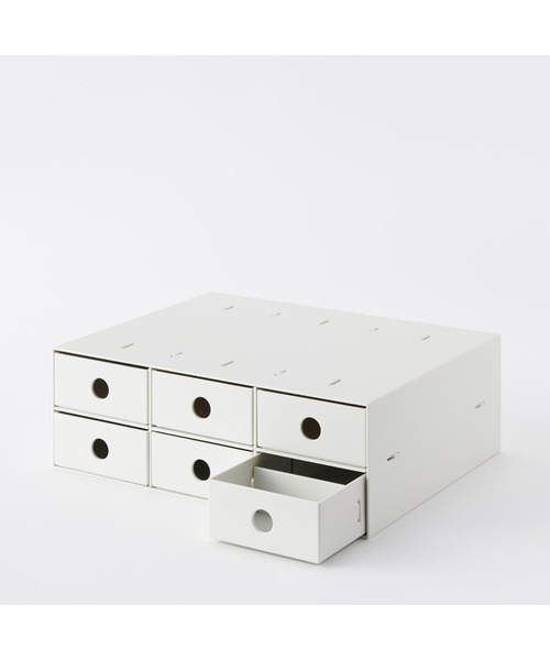 無印良品（MUJI） 収納 再生ポリプロピレン入り小物収納ボックス6段