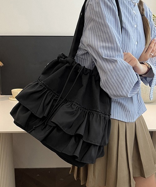 miniministore（ミニミニストア） トートバッグ 大きめ ティアード